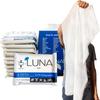 XL Wet Wipe Cleansing Body Wipes All Natural - 10 Pack Individual Pouches - Gentle & Unscented - No Rinse Bathing and Shower Wipe - Great for After Workout, Camping, Travel, Yoga, Gym view 1
