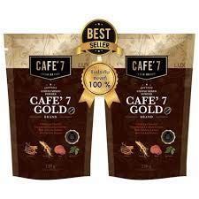 2 Pack (15 g x 20 sachets) ; Caf 7 Gold Instant Coffee Mixed Powder 3 in 1 ; By Taweekoon