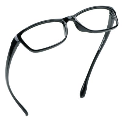 LifeArt Blue Light Blocking Glasses, Anti Eyestrain, Computer Reading Glasses, Gaming Glasses, TV Glasses for Women Men, Anti Glare (Black, +4.00 Magnification)