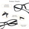 LifeArt Blue Light Blocking Glasses, Anti Eyestrain, Computer Reading Glasses, Gaming Glasses, TV Glasses for Women Men, Anti Glare (Black, +4.00 Magnification) view 2
