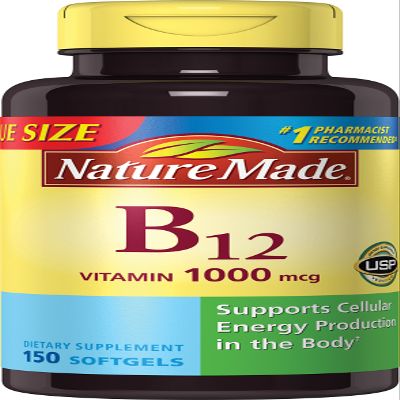 Nature Made Vitamin B12 1000 mcg. Softgels Value Size 150 Ct