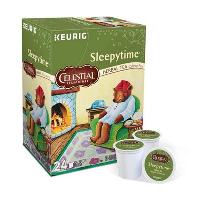 24 Count Celestial Seasonings Sleepytime Herbal Tea, Single-Serve Keurig K-Cup Pods