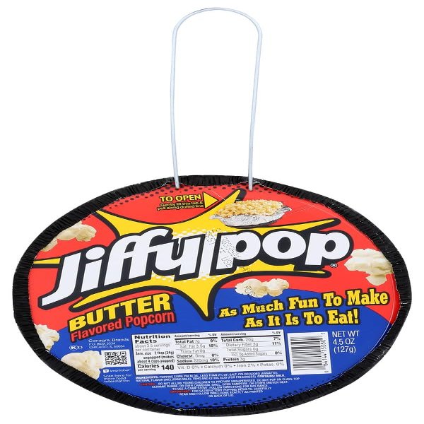 Jiffy Pop Butter-Flavored Popcorn, 4.5 oz (Pack of 6)