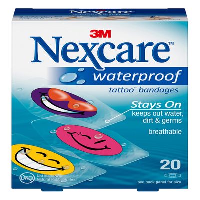 Nexcare Waterproof Bandages, Cool Collection, Designs, Fun, For Kids, Cuts, Abrasions, 20 Count