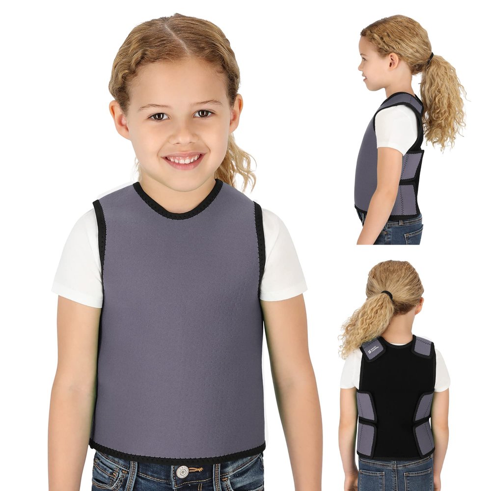 Special Supplies Sensory Compression Vest Deep Pressure Comfort (Grey, X-Small)