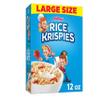 Kellogg's Rice Krispies Cold Breakfast Cereal, 8 Vitamins and Minerals, Rice Krispies Treats, Large Size, Original, 12Oz Box (1 Box) view 1