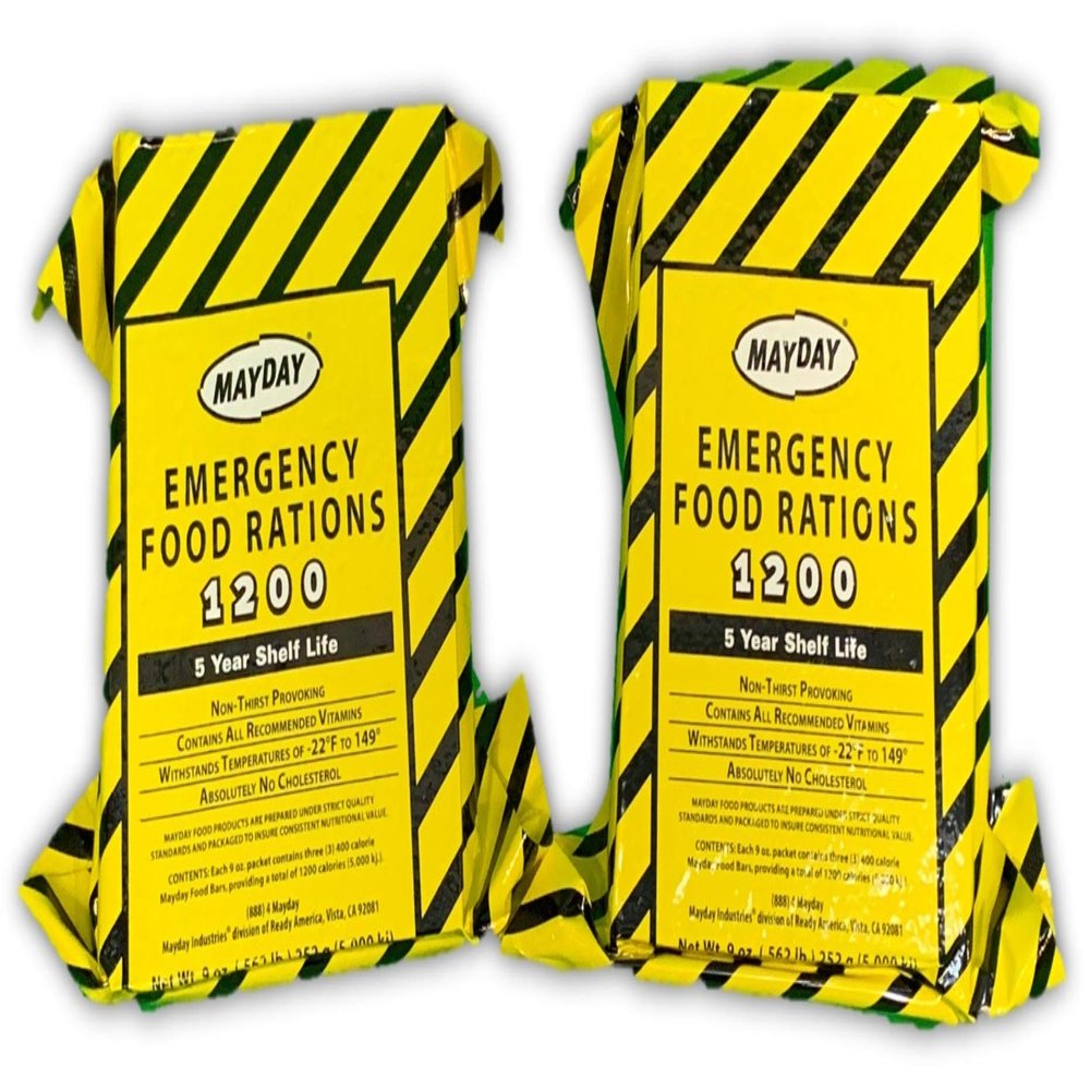 MAYDAY 1200-Calorie Emergency Food Rations with 5-Year Shelf Life (2)