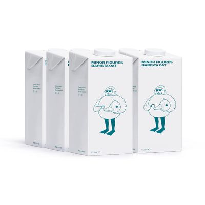 Minor Figures - Oat Milk - Standard - Barista Standard - 32 Oz - 1 Pack - Non Gmo - Plant Based - Vegan - Dairy Free - Shelf Stable - Unsweetened