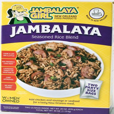 Jambalaya Girl - Jambalaya Rice Mix, "Party Size" (20 oz Bags - 2 in One Pack) | Easy Dinner Mix from New Orleans | Fully Blended | More Real Vegetables | More Flavor, Less Heat