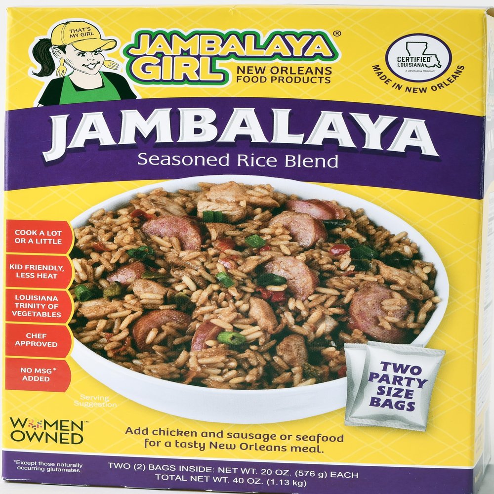 Jambalaya Girl - Jambalaya Rice Mix, "Party Size" (20 oz Bags - 2 in One Pack) | Easy Dinner Mix from New Orleans | Fully Blended | More Real Vegetables | More Flavor, Less Heat