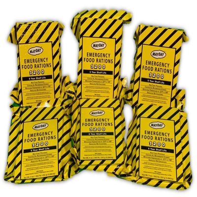 MAYDAY 1200-Calorie Emergency Food Rations with 5-Year Shelf Life (6)