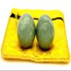 1.4'' Natural Marble Baoding Balls,Chinese Massage Health Balls for Hand Exercise Therapy and Stress Relief (Dark Green) view 1