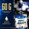 Ronnie Coleman Signature Series King Mass XL Mass Gainer Protein Powder, Muscle Gainer, 60g Protein, 180g Carbohydrates, 1,000+ Calories, Creatine and Glutamine, Dark Chocolate, 15 Pound view 3