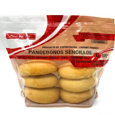 Pan Pa Ya Colombian Pandebono, pre-cooked (Pack of 6)