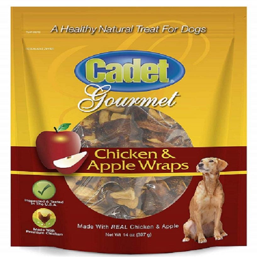 Dog Treats, Apple & Chicken Wrap, 14-oz.