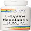 Solaray L-Lysine Monolaurin 1:1 Ratio, 60 Capsules (2 Pack) view 1