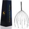 USAGA Head Massager Scalp Massager 20 Fingers Head Scratcher for Scalp Body Relaxing (Silvery) view 1