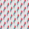 GRAPHICS & MORE Parrots and Stripes Pattern Gift Wrap Wrapping Paper Rolls view 2