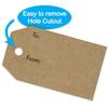 1.15" x 2" Natural Brown Kraft to and from Gift Tag Stickers / 500 Brown Kraft to from Present Labels/Christmas Holiday Present Labels/Made in The USA view 4