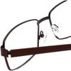 Gotham Style GS13 Designer Reading Glasses +3.00 Brown Men Stainless Steel Durable Metal Eyeglass Trendy Reader w/Hard Case view 4