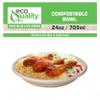 EcoQuality 100 Count 24oz Round Disposable Bowls Natural Sugarcane Bagasse Bamboo Fibers Sturdy Compostable Eco Friendly Environmental Paper Plastic Bowl Alternative Tree Free view 4