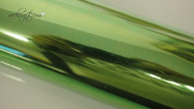 rackcrafts.com Shiny Glossy Metallic Cellophane Foil Wrapping Paper Gift Wrap Decoration Crafts Roll (Apple Green)
