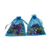 100pcs Organza Bags - 8x12 Inch Lake Blue Mesh Drawstring Gift Bags for Christmas view 3