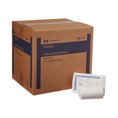 25022000 Cast Padding Undercast Webril 4 Inch X 4 Yard Cotton Sterile