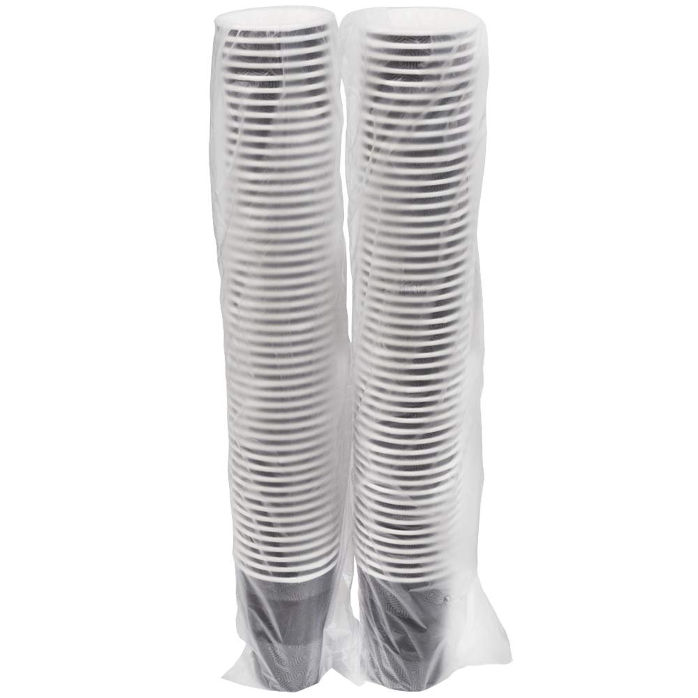 Sunnap AC4050TEC Paper Cups, Large Size, 13.5 fl oz (400 ml), 100 Pieces (2 Sets of 50), Disposable Cups, Assorted Patterns