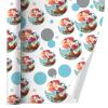 GRAPHICS & MORE Christmas Holiday New Fawn Deer and Santa Gift Wrap Wrapping Paper Roll view 1