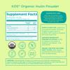 KOS Organic Inulin Powder, Unflavored & Unsweetened Superfood - Vegan Inulin for Prebiotic Intestinal Support, Digestive Health Promoting - USDA Certified, Non-GMO, Soy & Gluten-Free, 112 Servings Bag view 4