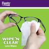Flents Lens Wipes, Wipe 'N Clear, 150 Count, Pre-Moistened, Streak-Free, Safe for Glasses, Sunglasses, Gentle Cleaning, Clear Vision, Individually Wrapped for Travel & Convenience, Made in the USA view 3