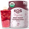 KOS Organic Beet Root Powder, USDA Organic - Natural Nitric Oxide Booster, Superfood Plant Based Beetroot Antioxidant, Supports Active Lifestyle & Healthy Circulation, Soy & Gluten-Free - 90 Servings view 1