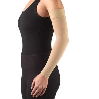 Ames Walker AW 703 Lymphedema Armsleeve w/Silicone Band 15-20 mmHg Natural S