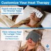 ZOMAPLE Heated Eye Mask, Grey  Soothing Moist Heat for Dry, Tired Eyes  Quick Microwave Prep, Adjustable Strap, Travel Pouch & Plush Washable Cover  Reusable, Cord-Free Warm Compress for Eyes view 2