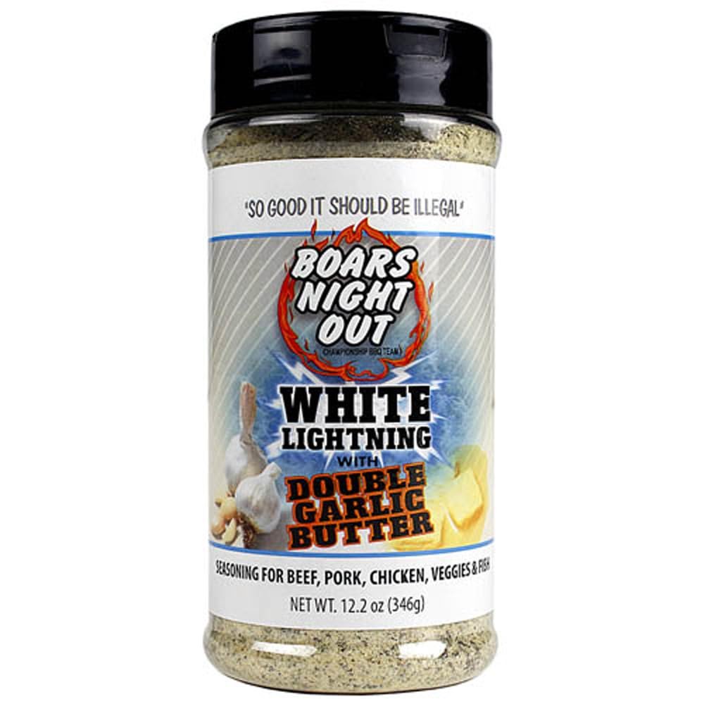 Boars Night Out White Lightning with Double Garlic Butter