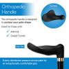 RMS Right Hand Walking Cane with Palm Grip Orthopedic Handle - Fit Individual's Palm Naturally - Ideal for Arthritis or Carpal Tunnel Syndrome view 2
