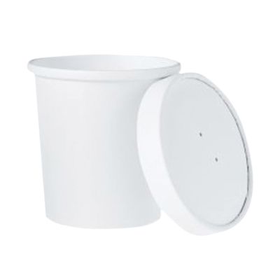 Dart Flexstyle Paper Food Containers With Lids, 3-15/16" x 3-15/16", White, Pack Of 250 Containers