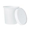 Dart Flexstyle Paper Food Containers With Lids, 3-15/16" x 3-15/16", White, Pack Of 250 Containers view 1