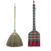 38" Thailanf Natural Grass Broom Bamboo Stick Handle for Sweeping Dirt, Dust, Garbage, Debris view 1