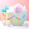 Fun Express - Large Pastel Gift Bags for Party - Party Supplies - Bags - Paper Gift W & Handles - Party - 12 Pieces view 3