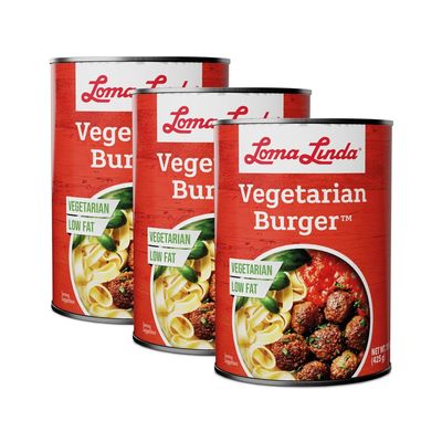 Loma Linda - Plant-Based Meats (Vegetarian Burger (15 oz.), 3 Pack)