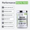 SteelFit Creapure Creatine Monohydrate Powder, Unflavored - German Micronized Creatine Powder for Men & Women - Gym Workout Nutritional Supplements for Muscle Gain, Brain Health & Strength Building view 2
