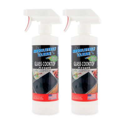 Absolutely Clean Amazing Ceramic & Glasstop oven cleaner heavy duty- Fume Free & Scratch Free - Streakfree - Powerful, Natural Enzymes - USA Made