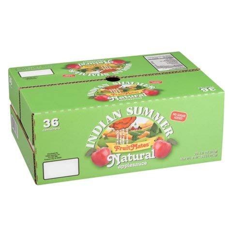 Expect More Indian Summer FruitMates Unsweetened Natural Applesauce (4 oz. ea, 36 ct.)