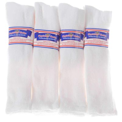12 PAIR KNEE HIGH BIG MENS WHITE PHYSICIAN'S CHOICE OVER THE CALF DIABETIC CREW SOCKS 13-15
