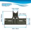HQRP Rack Adjuster Compatible with Kitchenaid KDFE454CSS0 KUDE20FXWH4 KUDE20IXBL8 KUDE20IXSS6 KUDE20IXSS9 KUDE40FXBL3 KUDE40FXBT4 KUDE40FXPA1 KUDE40FXSP3 KUDE40FXSP4 KUDE40FXSP5 Dishwasher view 2