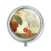 Christmas Holiday Cherry Cherries Red Green Pill Case Trinket Gift Box view 1