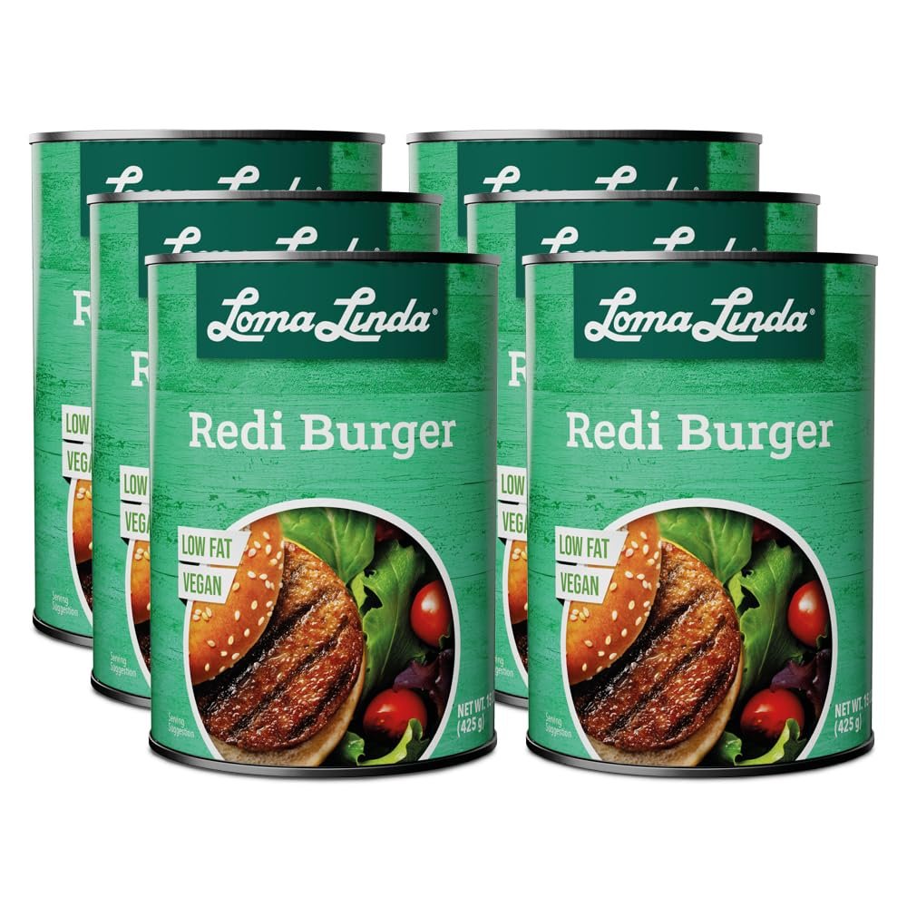 Loma Linda - Plant-Based Meats (Redi-Burger (15 oz.), 6 Pack)