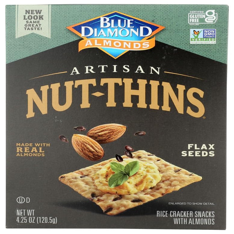 Blu Diamnd Artsin Nut Thins - Flax Sd - Cas f 12-4.25 z. - Bulk Buy